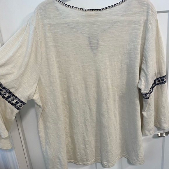 Style & Co peasant blouse Item#4 - Picture 5 of 7